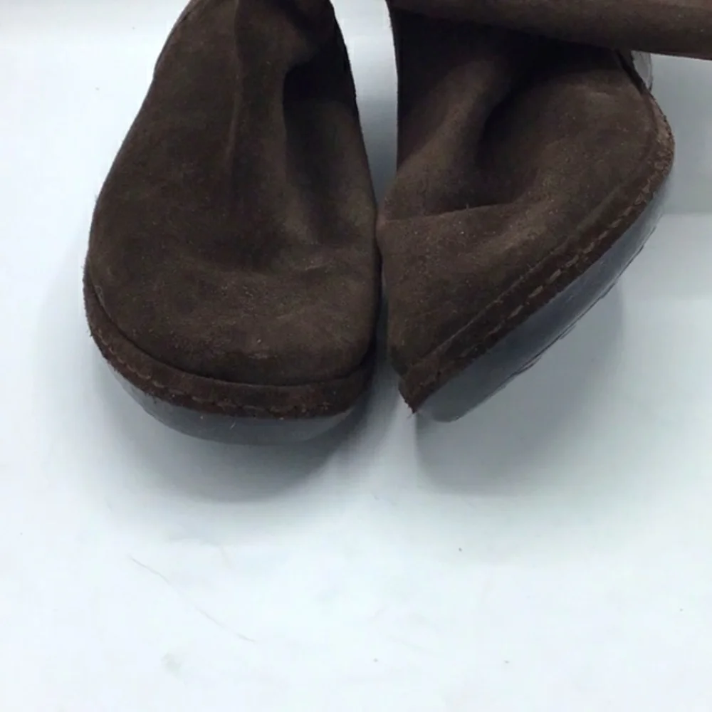 Stewart Weitzman Furlure Brown Sport Suede Shearling Boots Size 9 M